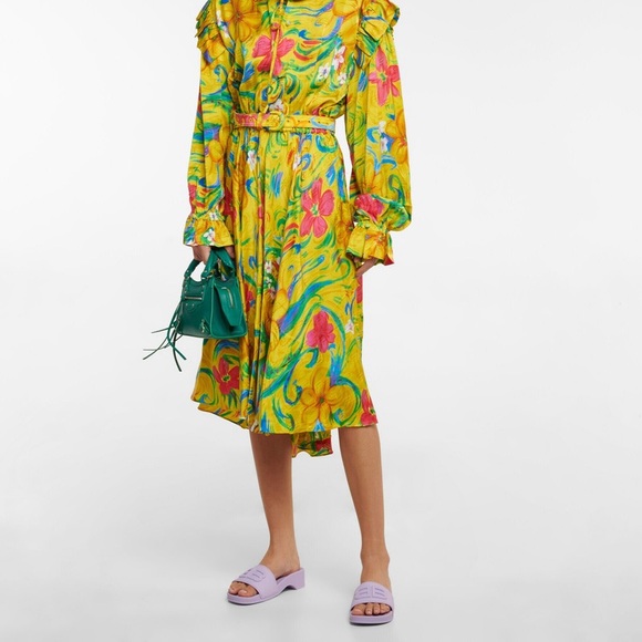 Balenciaga BB Logo Rubber Pool Wedge Slide Sandal Clog Heels - Picture 3 of 10